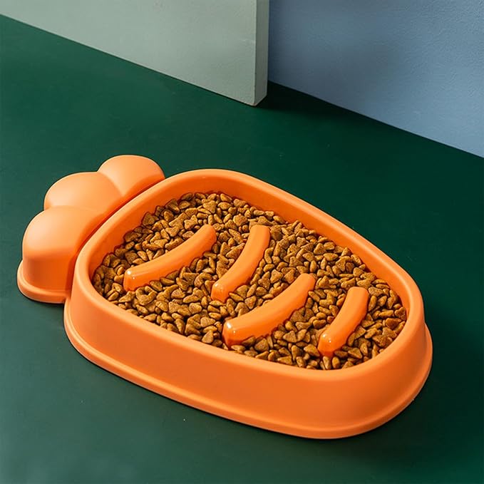 Slow Feeder Cat Bowls, Cat Slow Feeder Prevent Choking 5 Slots Smoothing Anti Slip Sturdy PP Multifunction Cat Food Bowl, Dog Puzzle Feeder Interactive Dog Feeder Puzzle Pet Bowl for Dogs Cats