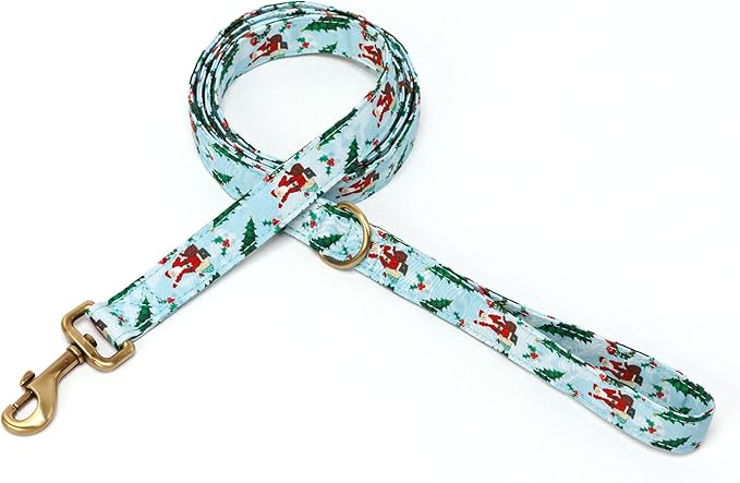 Organic Cotton Dog Leash for Small,Medium and Large Breed,Brass Hardware Pet Leash for Walking,Running and Training 6FT