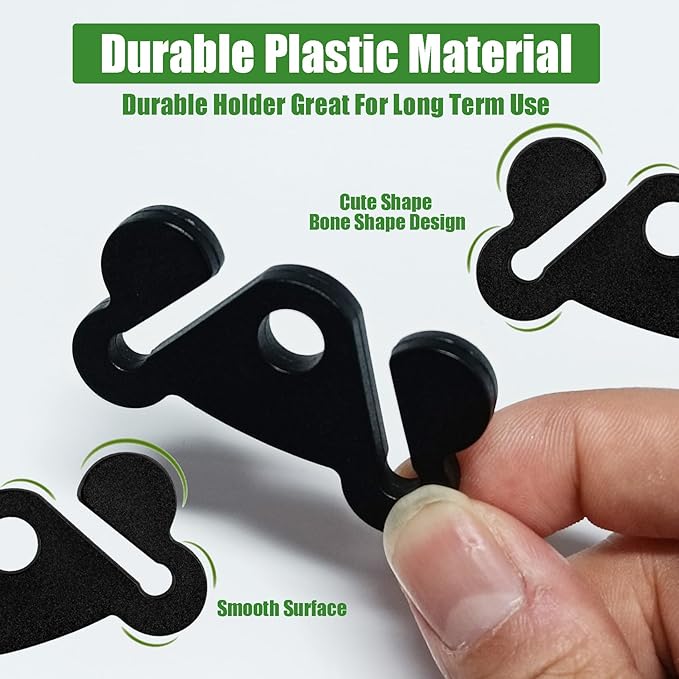 Dog Poop Bag Holder for Waste Bags Dispenser Leash Pet Waste Bag Carrier Hand Free Walking Holder,2PCS Black Holders