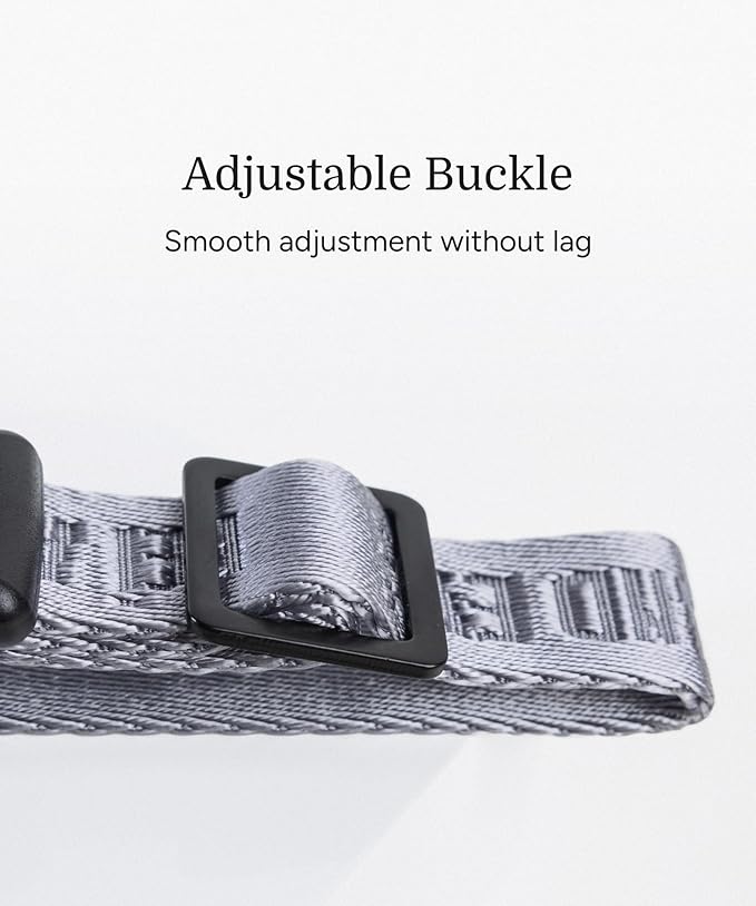 2026 New Edition, Fei & Eve MagEase Dog Collar - Patented Magnetic Buckles | Fur-Safe | Premium 210D Nylon | 450LB Escape-Proof | Adjustable Fit | Large (Twilight Gray)
