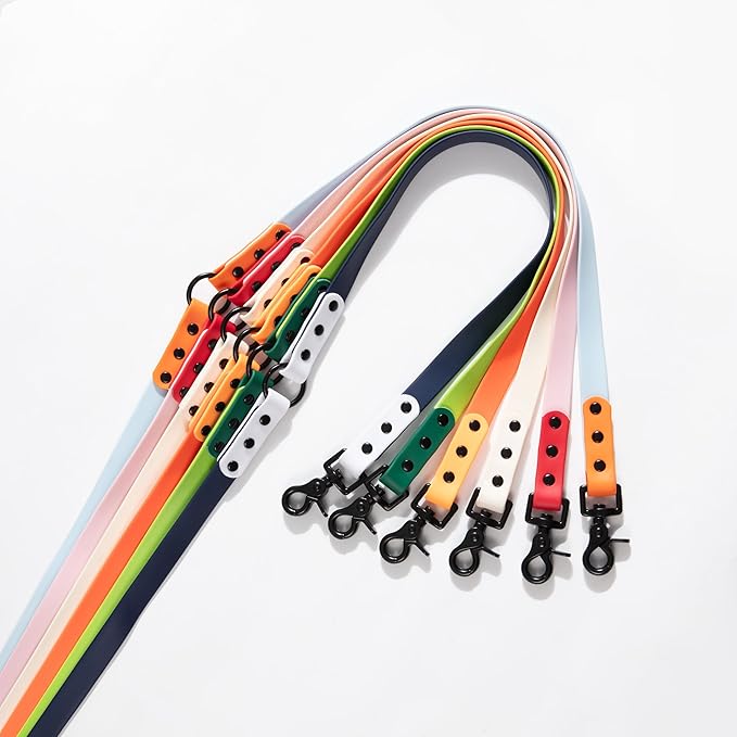 WLK1005H-5SET Luna Medium 8FT Adjustable 6-in-1 Waterproof Hands-Free Leash and Collar with LED Flashlight, Bag Dispenser, and Poop Bag Holder, Bramble