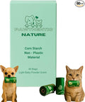 Dog Poop Bags – 60 Count Value Pack, Extra-Thick 18 Micron, Leak-Resistant, Strong & Durable for Dogs & Cats, Light Baby Powder Scent – PAWTHENTIC NATURE
