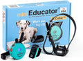 E-Collar – Educator ET-300-1/2 Mile Waterproof Remote Dog Training Collar Includes Premium Finger Clicker Trainer, 100 Programmable Levels + Vibration + Light + Sound, Teal
