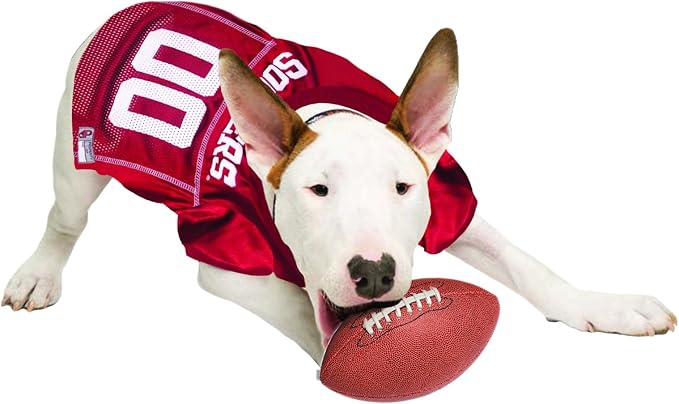 NCAA College Oklahoma Sooners Mesh Jersey for Dogs & Cats, XXX-Large. Licensed Big Dog Jersey with Your Favorite Football/Basketball College Team