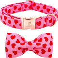 Lionheart Glory Valentine's Day Dog Collar with Bowtie for X-Small Dogs