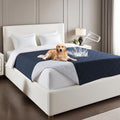 PrinceDeco Waterproof Couch Cover for Dogs Washable Dog Blanket Indoor and Outdoor Replacement Bed Cover with Anti-Slip Back Furniture Bed Couch Sofa for Large Sized Dog(52x82 Inch,Navy)
