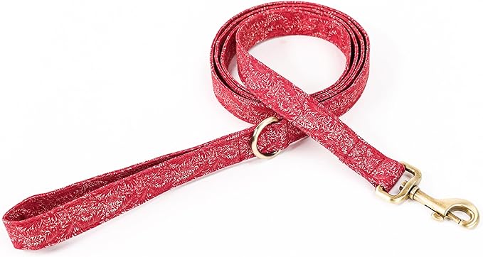 Organic Cotton Dog Leash for Small,Medium and Large Breed,Brass Hardware Pet Leash for Walking,Running and Training 6FT