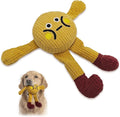 Squeaky Dog Chew Toy Teething Interactive Plush Stuffed Toys with Squeaker Crinkle Paper for Small Medium Breed Tough Durable Funny Pet Supplies Ideal Puppy Cats Gifts - Waffle Doll, Medium