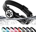 Airtag Dog Collar, Reflective Ultra-Durable Nylon Padded with QR Code Buckle & IP68 Waterproof Air Tag Holder Compatible for Apple AirTag, Comfortable for Small Medium Large Dogs (Black, XS)