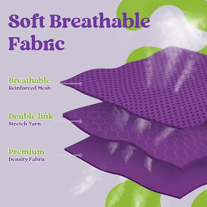 rabbitgoo Dog Harness Small Sized and Leash Set, Step-in Breathable Pet Harness, Soft Walking Reflective Puppy Vest for Small Dogs, Purple & Green, XS