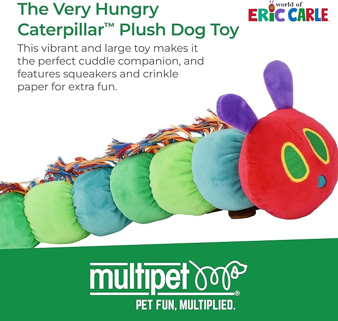 Multipet Very Hungry Caterpillar 18" Plush Dog Toy