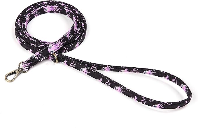 Organic Cotton Dog Leash for Small,Medium and Large Breed,Brass Hardware Pet Leash for Walking,Running and Training 6FT