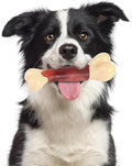Durable Dog Chew Toy for Aggressive Chewers - Tough Nylon Bone for Medium & Large Dogs, Long-Lasting Indestructible Dog Toy with Real Beef Flavor, Reduces Anxiety & Promotes Dental Health (A)