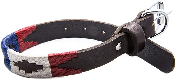 Gaucho Goods Soft Leather Dog Collar (XS, The Patriot)