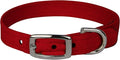 Susan Lanci Designs Ultrasuede Premium Dog Collar, Red, X-Large