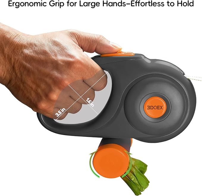 Retractable Dog Leash 10FT for Small & Medium Dogs, Sturdy Heavy-Duty Nylon Tape with Secure Locking Carabiner & Poop Bag Holder, Smooth One-Hand Control, Anti-Slip Handle, Tangle-Free Design (Black)
