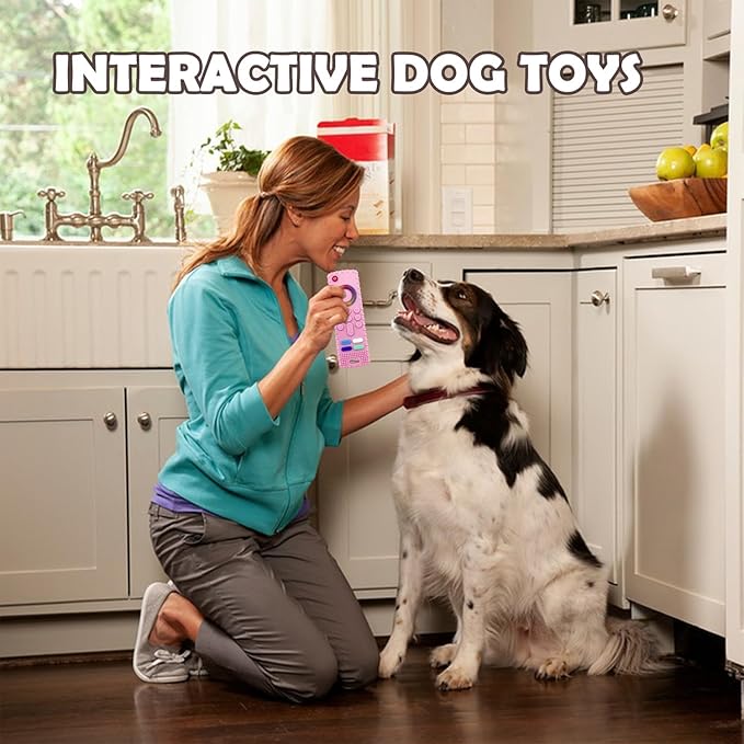 Remote Control Shaped Puppy Teething Toy, BPA-Free Chew Toy for Small Puppies, Relieve Teething Pain & Reduce Boredom (Pink)