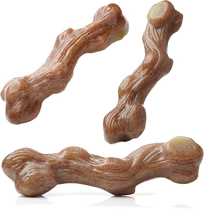 Dog Chew Toys Interactive Toy for Puppy Large and Medium Dog Training Toy Beef Flavored Bone Stick Dog Toys for Aggressive Chewers Keep Dog Busy