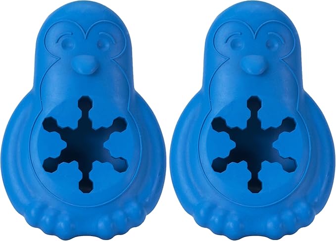 PetSafe Freezable Treat Holding Chilly Penguin - Durable,Vanilla-Scented,Rubber,Freezable Interactive Pet Puzzle for Boredom or Separation Anxiety - for Medium & Large Dogs,(Pack of 2)