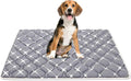 Bubble bear Dog Crate Mat - Ultra Soft, Washable & Anti-Slip Kennel Pad for Small/Medium/Large Dogs, Dark-Hued to Hide Stains (36"x23")