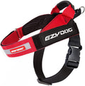 EzyDog Express Dog Harness - Adjustable Dog Harness for Large, Medium, and Small Dogs with Padded Ergonomic Anti-Chafing Design, Grip Handle, & Easy Side Buckle (Red, XXL)
