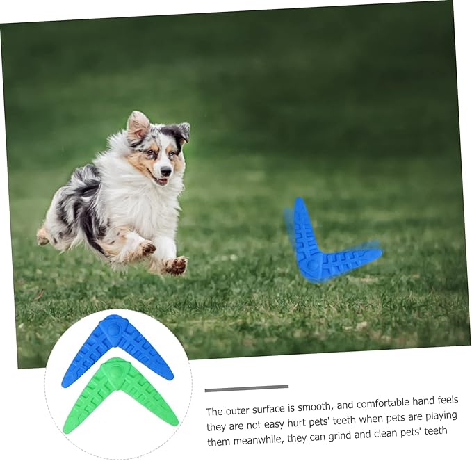 VICASKY 2Pcs Sturdy Dog Training Darts Chew Toys Interactive Flying Toys for Puppies and Small Breeds Molar Chew Design Great for Fetch and Teething Random Color