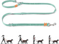 HOWGO Hands Free Dog Leash with Padded Handle,Multifunctional Crossbody Waist Leash for Walking Running Jogging Training,7.5 FT Nylon Adjustable Length for All Breeds(MintGreen, Standard)