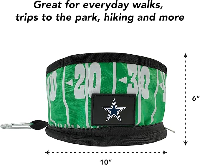 Pets First NFL Collapsible Pet Bowl