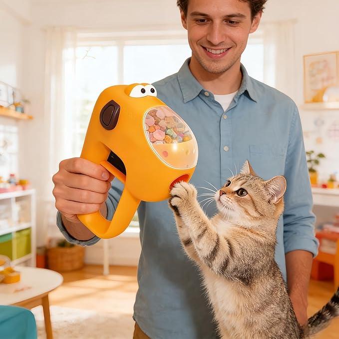 Dog Treat Dispenser Toy Interactive,Fun Launch Design Puzzle Feeder | Interactive Treat Dispensing Dog Toys - for Pet Cat Kitten Puppy Home Indoor Outdoor