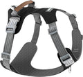 No Pull Dog Harness – Adjustable Reflective Nylon Vest for Small Medium Large Dogs, Escape Proof Training Harness with Leather Control Handle, Lightweight Aluminum Hardware (Black, XL)