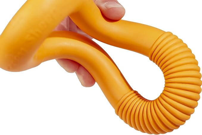 Green Sheep Natural Rubber Dog Chew Toy, Indestructible Dog Toys for Aggressive Chewers, Tough Chew Toys for Small to Large Dogs, Medium Yellow Ring for Medium Dogs