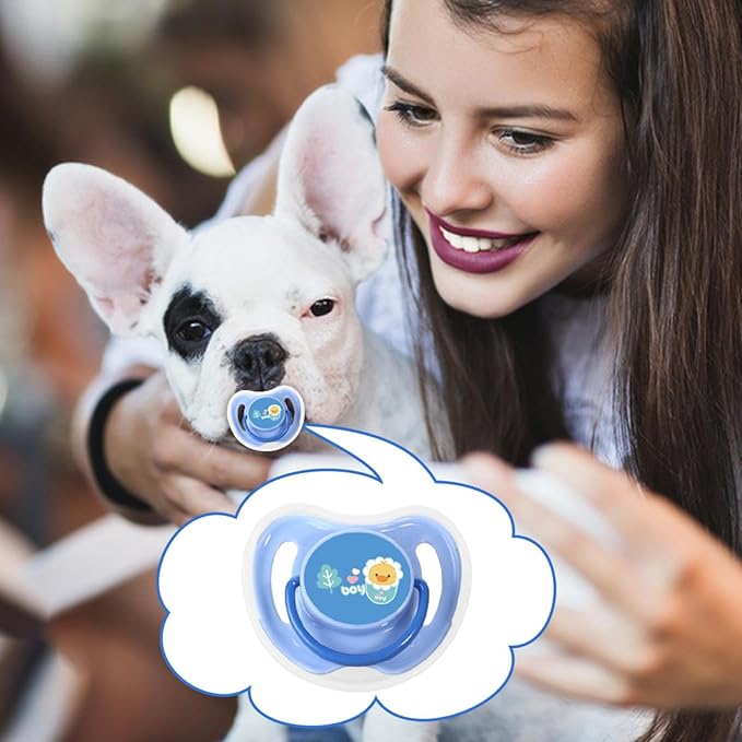 Silicone Puppy Pacifier - Teething Toys for Puppies, Portable Chewing Toys for Small Dogs | Puppy Bite Training Toys, Safe and Soft Chew Toy for Care, Perfect Teething Relief for Puppies