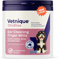 Vetnique Oticbliss Cat & Dog Ear Wipes - Dog Ear Infection Treatment or Dog Ear Cleaner Wipes for Dirty, Waxy, Smelly Dog Ears, Odor Control with Aloe Vera & Salicylic Acid (Finger Mitt Ear Wipes)
