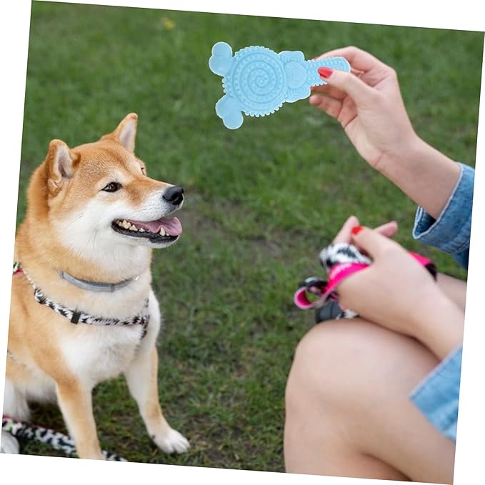 NOLITOY Puppy Chewing Toy Lollipop Design Interactive Cartoon Dog Chew Toy for Dogs Material Funny and Engaging Puppy Supply Gentle