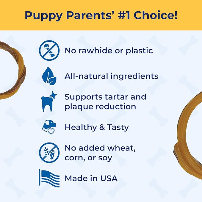 N-Bone Puppy Teething Rings, Grain-Free Chicken Flavor, 6 ct