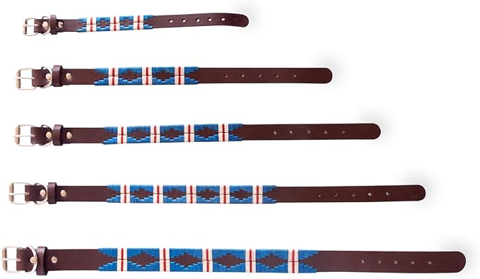 Gaucho Goods Soft Leather Dog Collar - The Pacific (L)