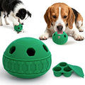 IFOYO Frozen Treat Dog Toy Ball for Small to Medium Dogs, Silicone Enrichment Dog Toys to Keep Them Busy, Reduce Anxiety, Puzzle Treat Dispensing Dog Toys for Slow Food Training, Easy to Clean (Green)