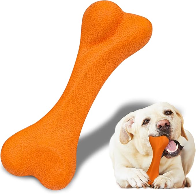 Dog Toys for Aggressive Chewers Dog SuperChewy Tough Dog Bone Toy for Large Medium Dogs Breed Strong Natural Rubber