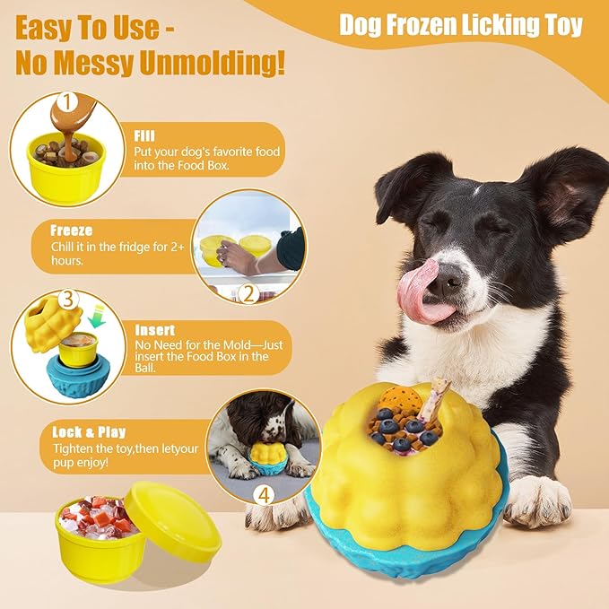 Dog Puzzle Toys, Dog Treat Holder Toy 2 Pack, Pupsicle Dogs Puzzles for Smart Dogs(2 Pack)