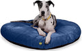 K9 Ballistics Tough Round Nesting Pillow Dog Bed - Removable Cover, Washable, Durable & Water Resistant Indoor/Outdoor Bed - XL, Blue Quartz