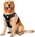 Vest Harness for Dogs - Reflective Adjustable Padding with Easy-On Design & Leash Attachment (XL, Black)