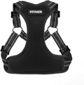 Best Pet Supplies Voyager Adjustable Step-in Flex Breathable Mesh Dog Harness for Small Medium Large Dogs (Black), M