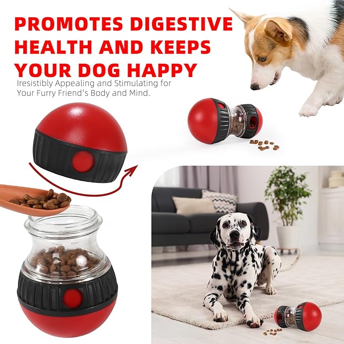 Hurray Treat Dispensing Dog Toys & Adjustable Slow Feeder Ball - Dog Puzzle Toy – Ideal Toys to Keep Them Busy - Treat Ball for Dogs