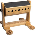 Interactive Dog Nail Scratch Board & Treat Puzzle Toy, 2-in-1 Adjustable Bamboo Feeder for Small Medium Large Dogs, Stress-Free Nail File Alternative (Includes 80/180 Grit Sandpaper)