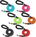 12 Pack Rope Dog Leash, 5.2FT Nylon Pet Leash with Reflective Thread, Soft Padded Handle Thick for Large Medium Dogs Small Puppy