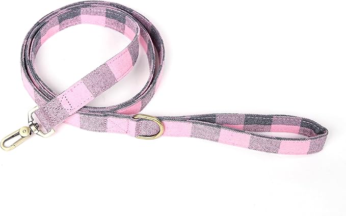 Organic Cotton Dog Leash for Small,Medium and Large Breed,Brass Hardware Pet Leash for Walking,Running and Training 6FT