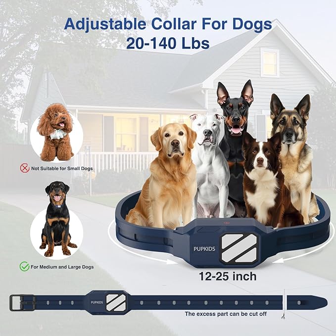 Dog Shock Collar 2 Dogs (20-140 Lbs) - 4200FT Dog Training Collar with Remote, 4 Powerful Modes with 119 Training Levels Rechargeable Electric Dog Collar for Large Dogs