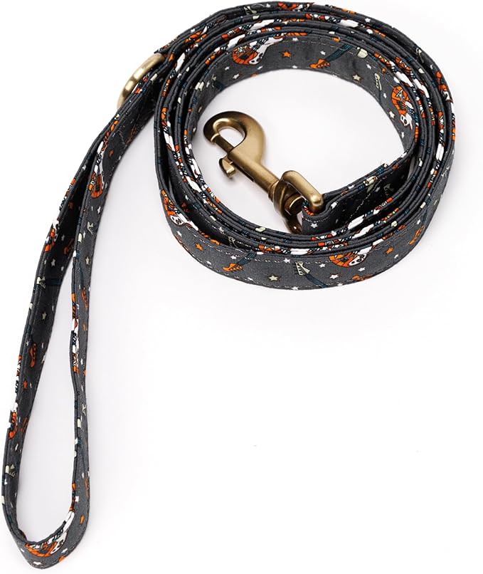 Organic Cotton Dog Leash for Small,Medium and Large Breed,Brass Hardware Pet Leash for Walking,Running and Training 6FT
