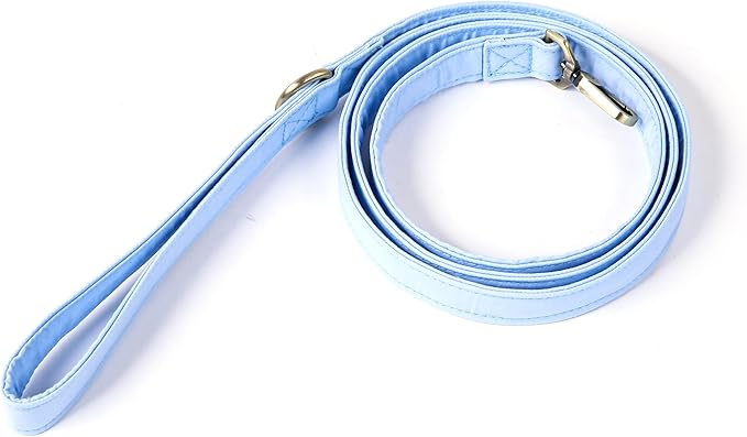 Organic Cotton Dog Leash for Small,Medium and Large Breed,Brass Hardware Pet Leash for Walking,Running and Training 6FT