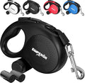 Emperor Pets 16 ft Retractable Dog Leash Black - Heavy Duty Retractable Pet Leash with Anti-Slip Grip for Medium to Large Dogs up to 110 lbs -Aura BB16